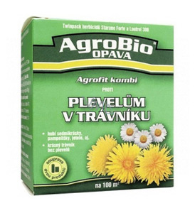 Přípravek proti plevelům v trávníku AgroBio Agrofit na 100m2