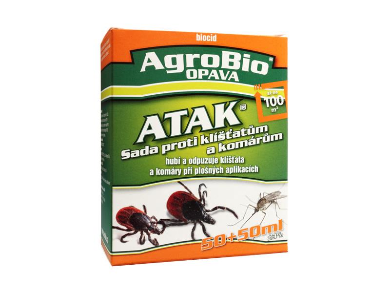 Sada proti klíšťatům a komárům AgroBio Atak 100 ml