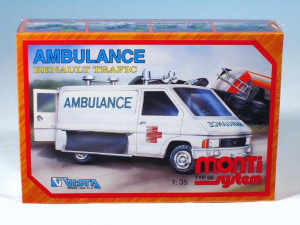 Vista Stavebnice Monti 06 Ambulance Renault Trafic 1:35 Teddies