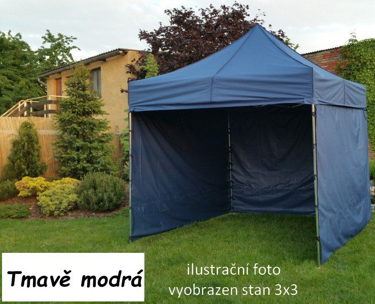 Tradgard PROFI STEEL 57108 Zahradní párty stan 3 x 6 - tmavě modrá Tradgard