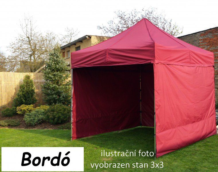 Tradgard PROFI STEEL 57114 Zahradní párty stan 3 x 6 - bordo Tradgard