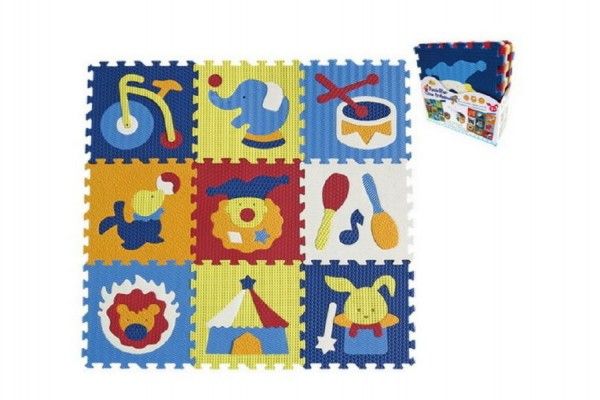 SMT Creatoys puzzle cirkus 9ks 32x32x1cm Teddies