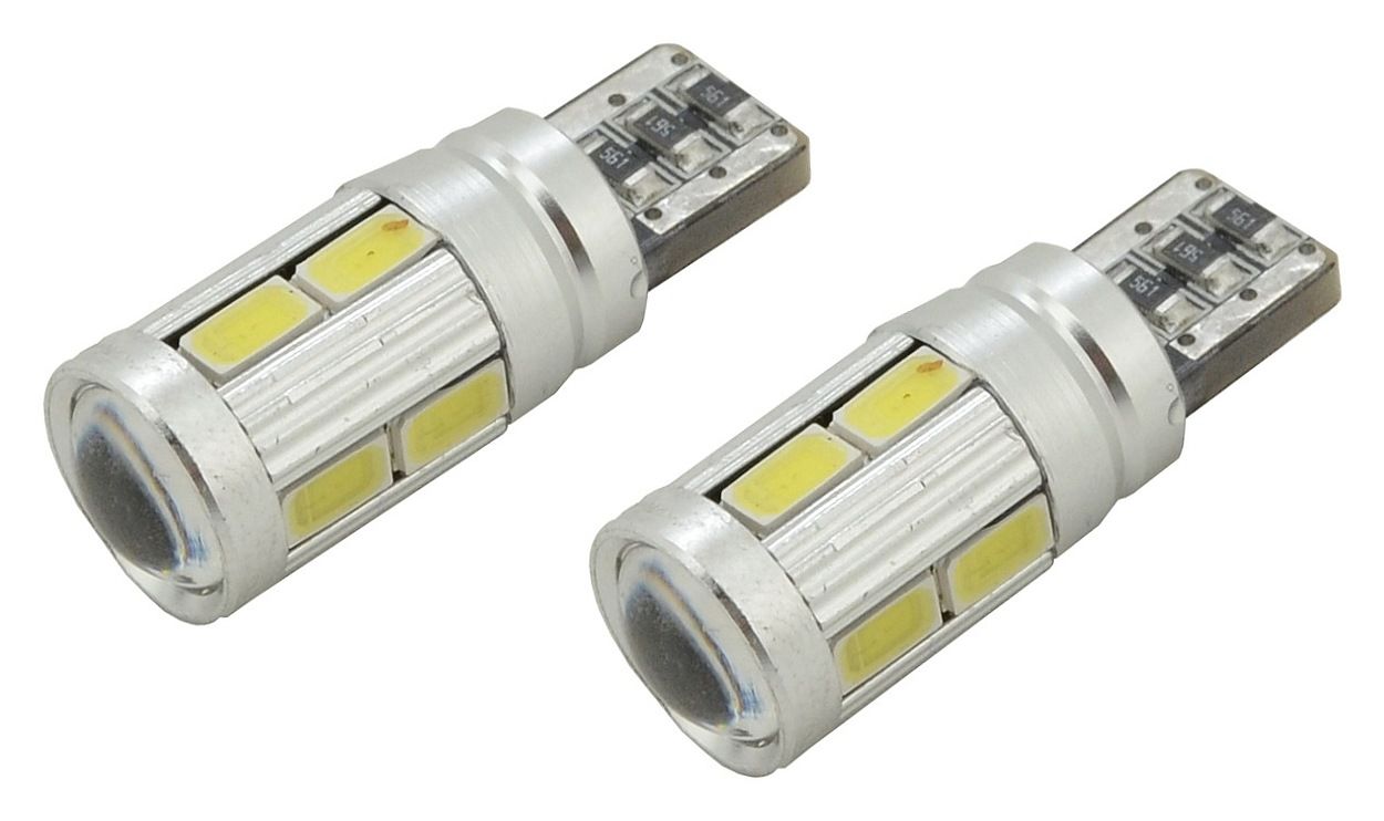 comp Žárovka 10 SMD LED 3chips 12V T10 CAN-BUS ready bílá 2ks Compass