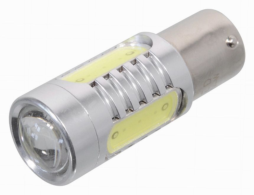 4 SMD LED 12V Ba15S s rezistorem CAN-BUS ready bílá