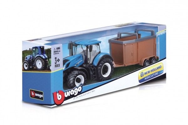 Bburago Wiky Farm Tractor s vlečkou 10 cm A Teddies