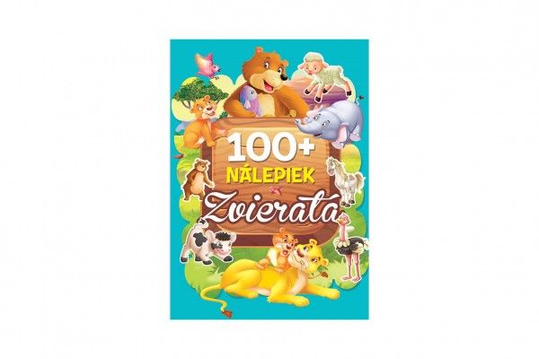 Kniha so samolepkami Zvieratá 100+ nálepiek SK verzia Teddies