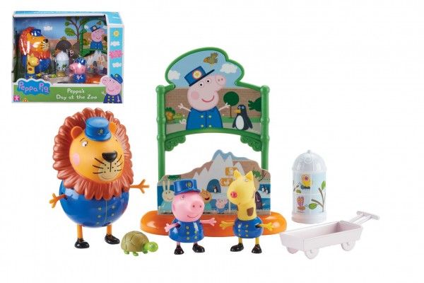 TM Toys Peppa Pig sada ZOO 3 a doplňky Teddies