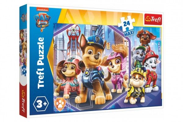 Puzzle Maxi 24 dílků Paw Patrol/Tlapková patrola ve filmu 60x40cm v krabici 40x26