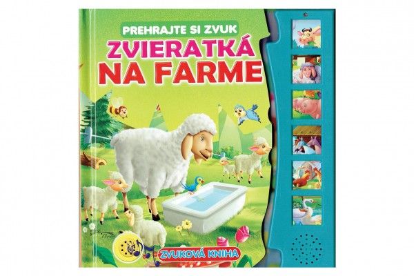 Zvuková kniha Zvieratká na farme SK verzia 20x20cm Teddies