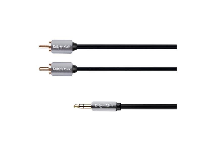 Kabel KRUGER & MATZ JACK 3.5 stereo/2xCINCH 1