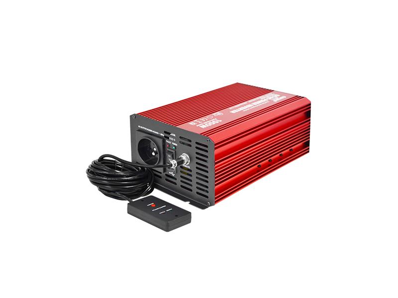 Měnič napětí CARSPA P600 12V/230V 1000W čistá sinusovka D.O.