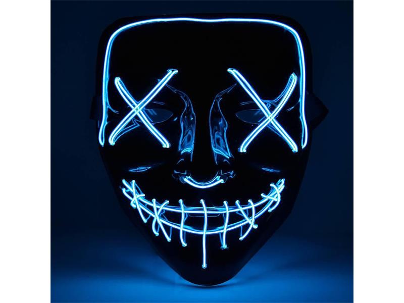 Maska svítící 4L modrá