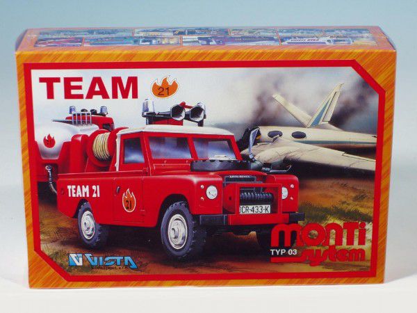 Monti 03 Team 21 Land Rover Stavebnice 1:3v krabici 22x15x6cm Teddies