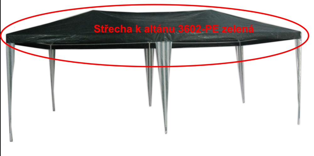 Rojaplast Střecha k altánu 3602-PE zelená Rojaplast