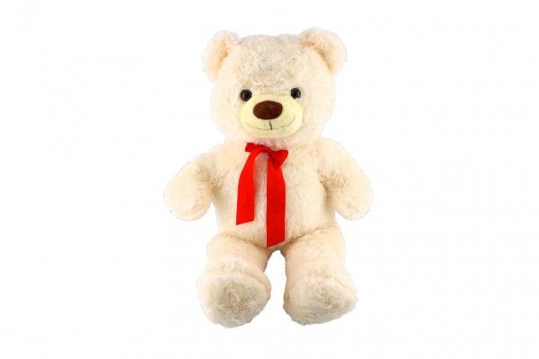 Medvěd s mašlí plyš 100cm světle hnědý 0+ Teddies