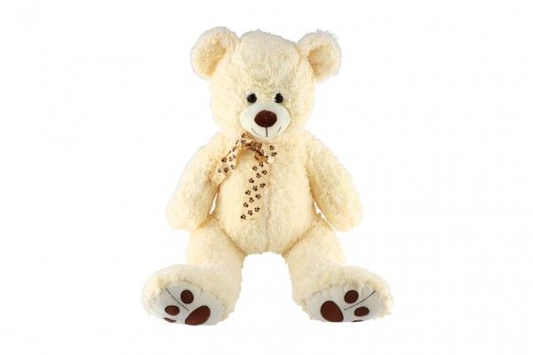 Medvěd s mašlí plyš 72cm béžový v sáčku 0+ Teddies