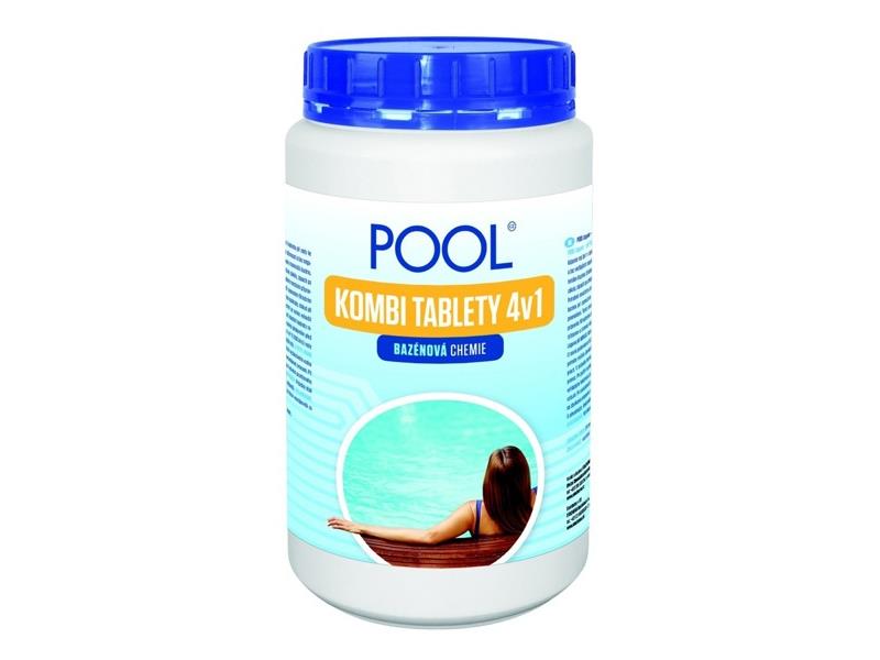 Kombi tablety 4v1 POOL 1kg - rozbaleno - po expiraci 03/2022