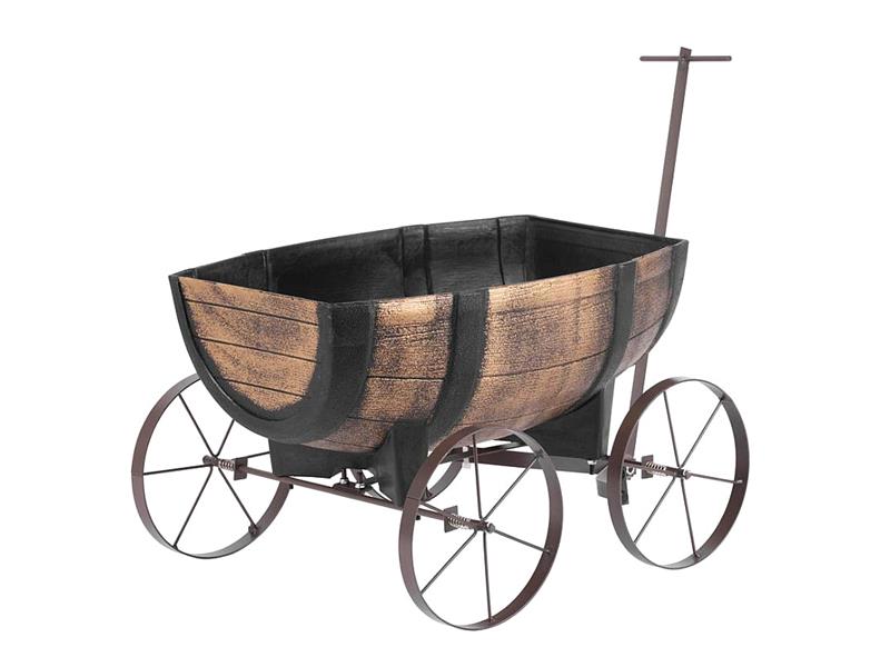 Květináč Woodeff 817 Whiskey barel wagon