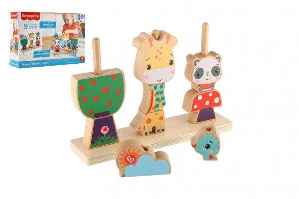 Puzzle 3D dřevo 9 dílků v krabici 28x19x8cm 24m+ Teddies