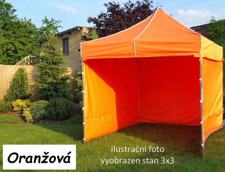 Tradgard PROFI STEEL 57120 Zahradní párty stan 3 x 6 - oranžová Tradgard