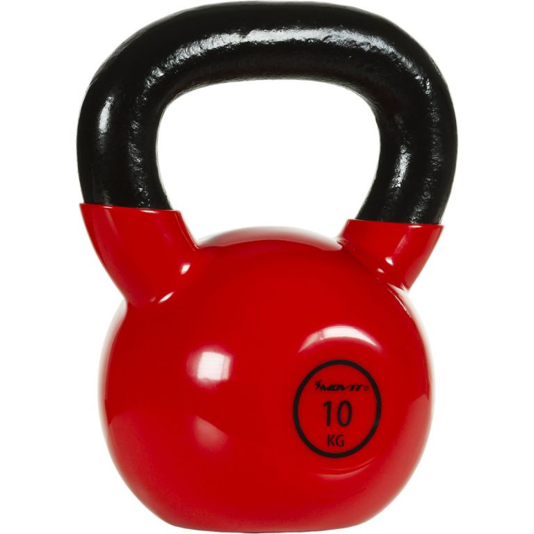 32901 MOVIT Kettlebell 32901 Činka 10 kg s vinylovým potahem MOVIT