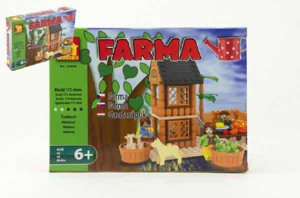 Teddies Dromader Farma 28404 Stavebnice 173ks v krabici 25