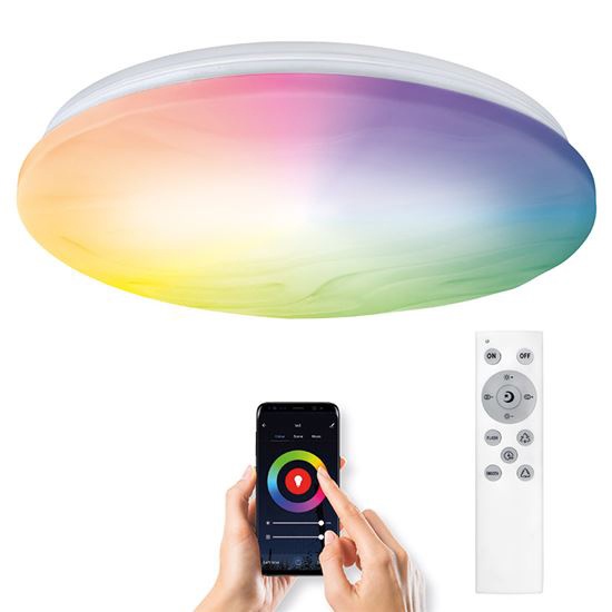 Smart svítidlo stropní SOLIGHT WAVE WO792 RGB 30W WiFi Tuya - rozbaleno