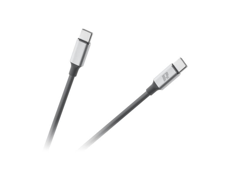 Kabel REBEL RB-6012-100-B USB-C 3.0/USB-C 0