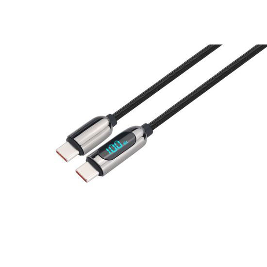 Kabel SOLIGHT SSC1802 USB-C/USB-C 2m Black