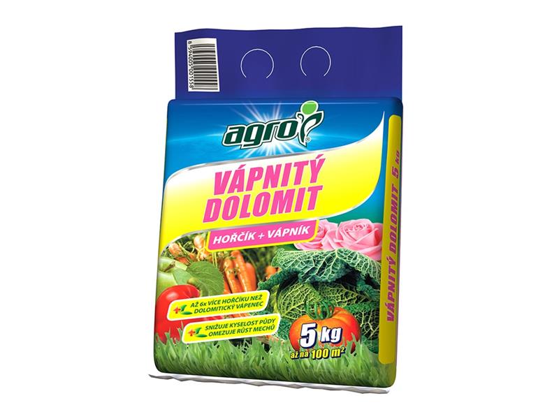 Vápnitý dolomit AGRO 5kg - rozbaleno - protržený obal