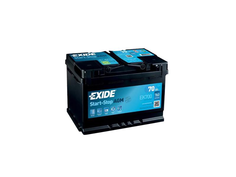 Autobaterie AGM EXIDE START-STOP EK700 70Ah 12V