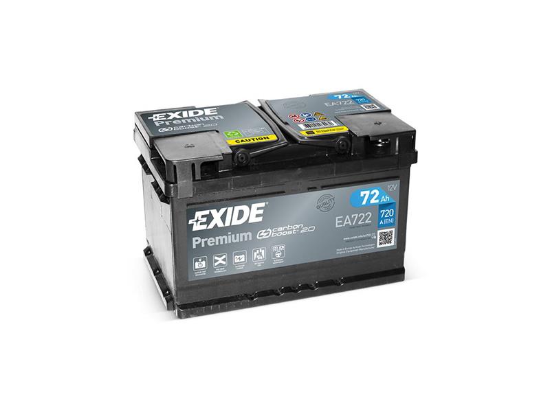 Autobaterie EXIDE Premium EA722 72Ah 12V 720A