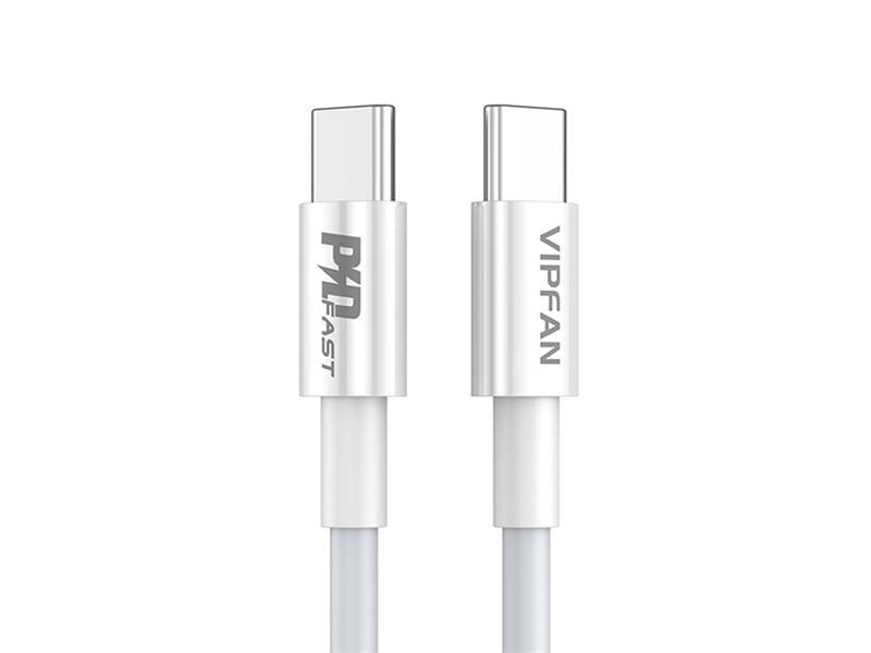 Kabel VIPFAN P02 USB-C /USB-C 1m White