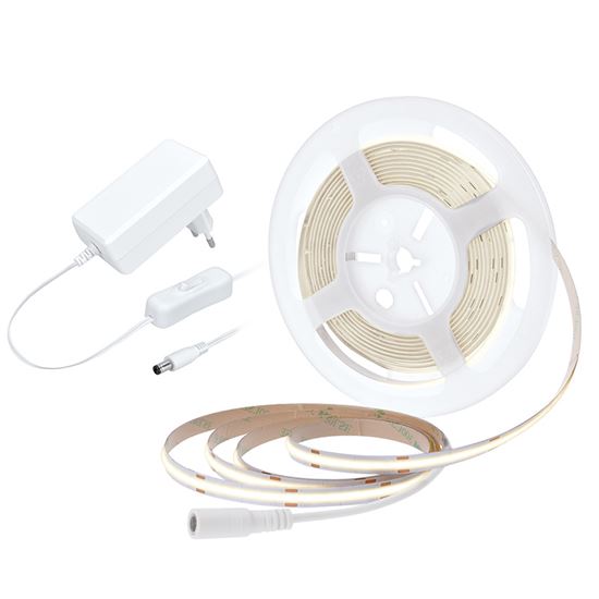 LED pásek 12V IP20 8W/m bílá přírodní (cívka 5m) SOLIGHT WM59-NW