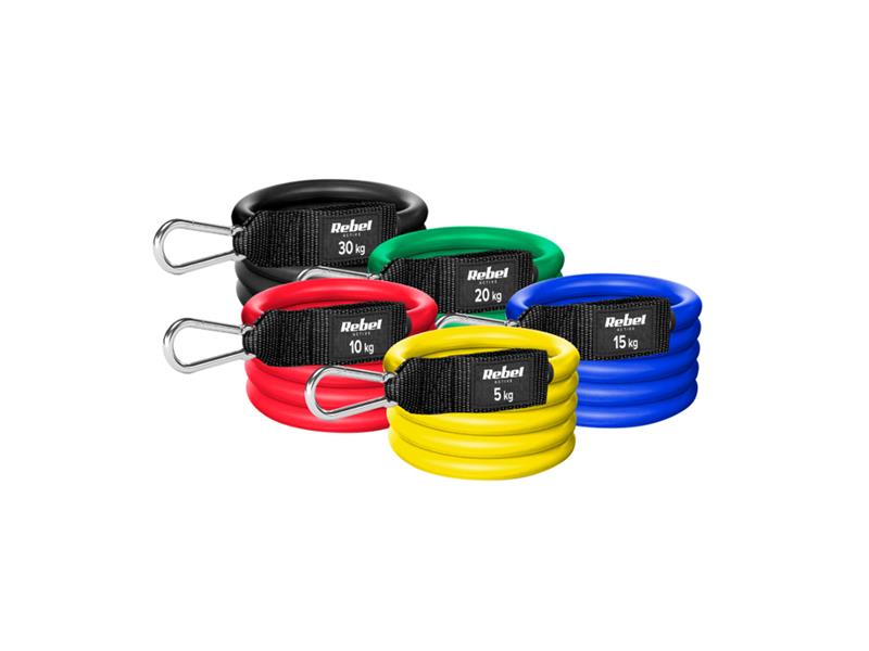 Guma posilovací REBEL Active Power Tube Set 5-30kg 5ks