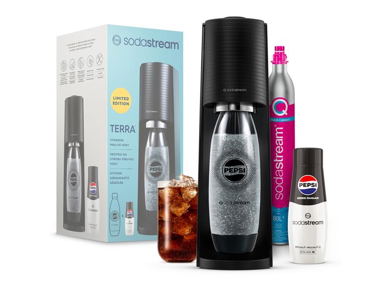 SodaStream sada Terra Black Pepsi Zero Megapack