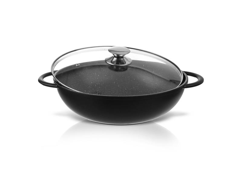 Wok pánev s poklicí ORION Grande 32cm - rozbaleno - bez originálního obalu