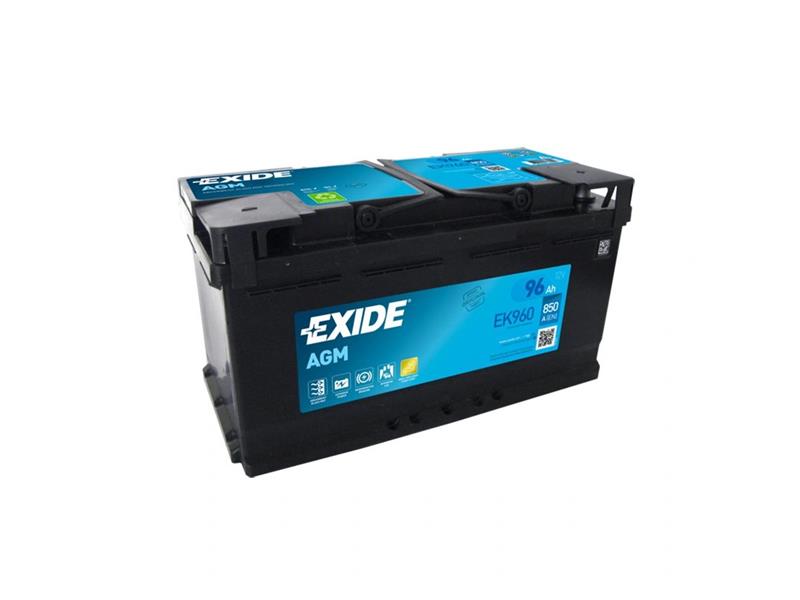 Autobaterie AGM EXIDE START-STOP EK960 96Ah 12V