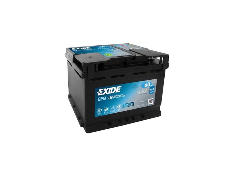 Autobaterie EFB EXIDE START-STOP EL600 60Ah 12V