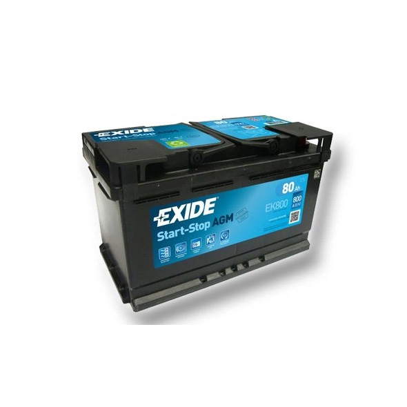 Autobaterie AGM EXIDE START-STOP EK800 80Ah 12V