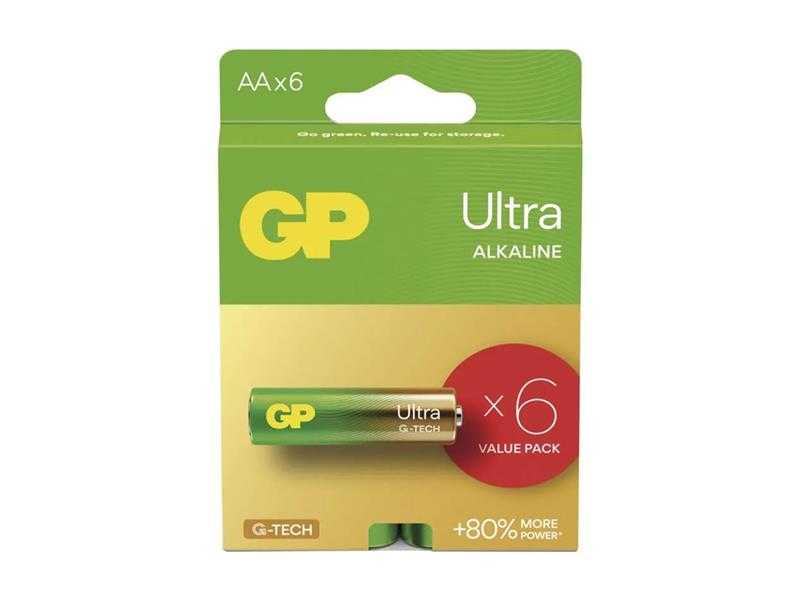 Baterie AA (R6) alkalická GP Ultra 6ks