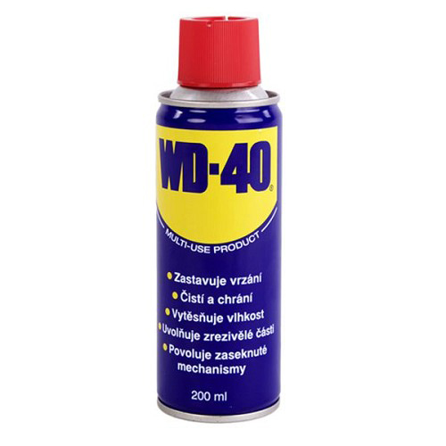 Mazivo WD-40 200ml - rozbaleno - bez víčka