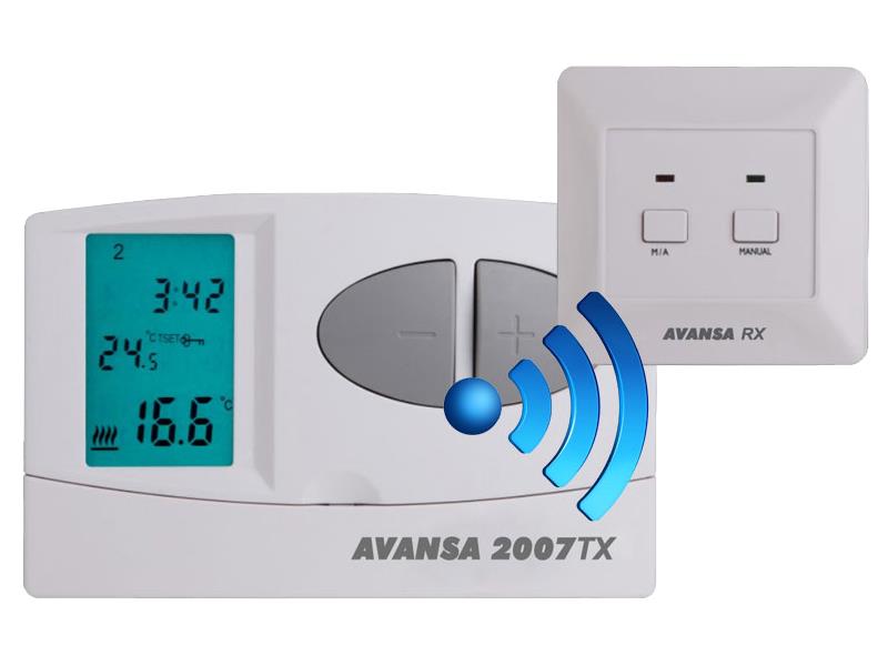 Termostat AVANSA 2007 TX bezdrátový - rozbaleno - zašpiněný obal