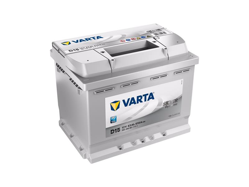 Autobaterie VARTA SILVER Dynamic 63Ah 12V D15