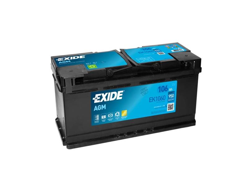 Autobaterie AGM EXIDE START-STOP EK1060 106Ah 12V